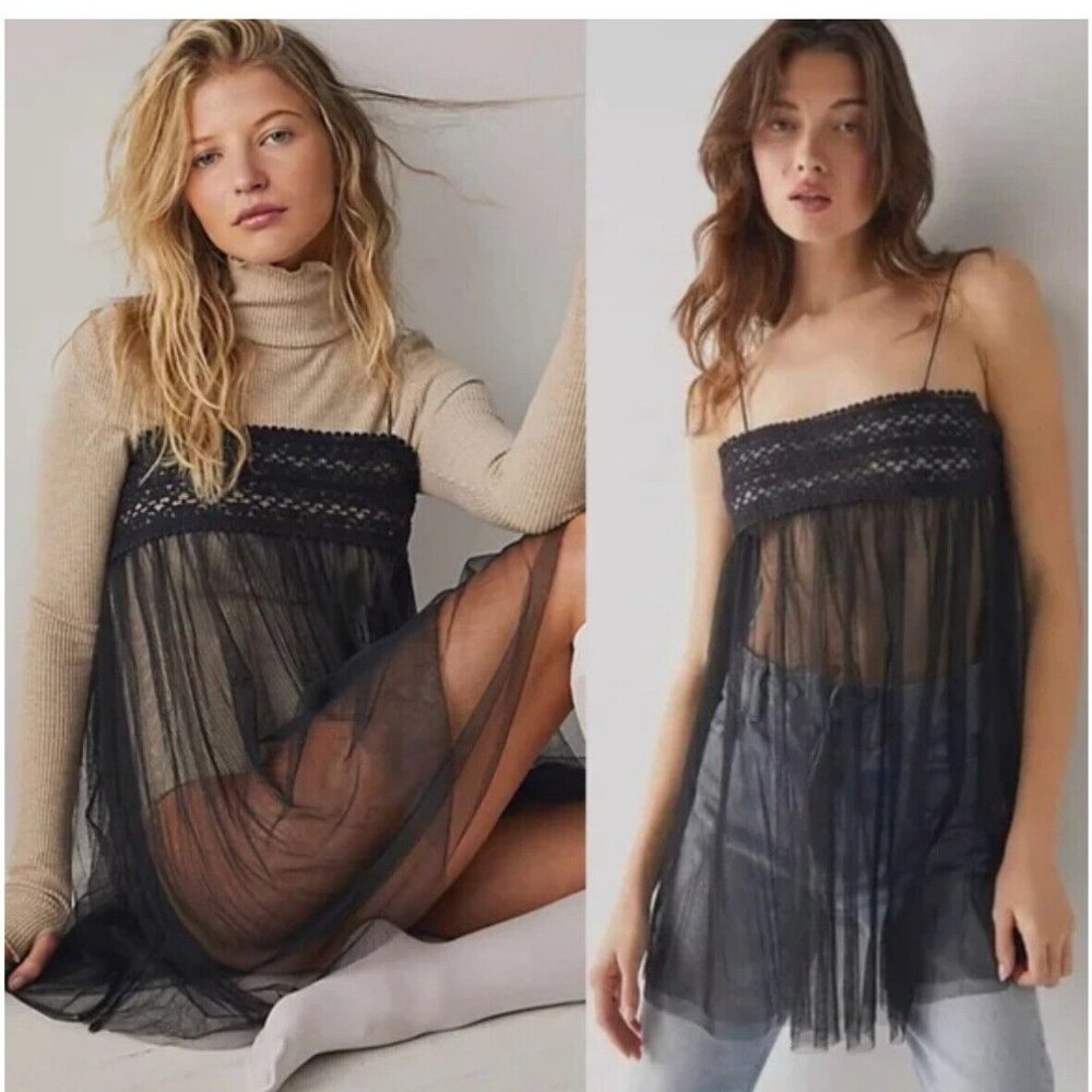 NWOT Free People Talk About It Slip Dress
